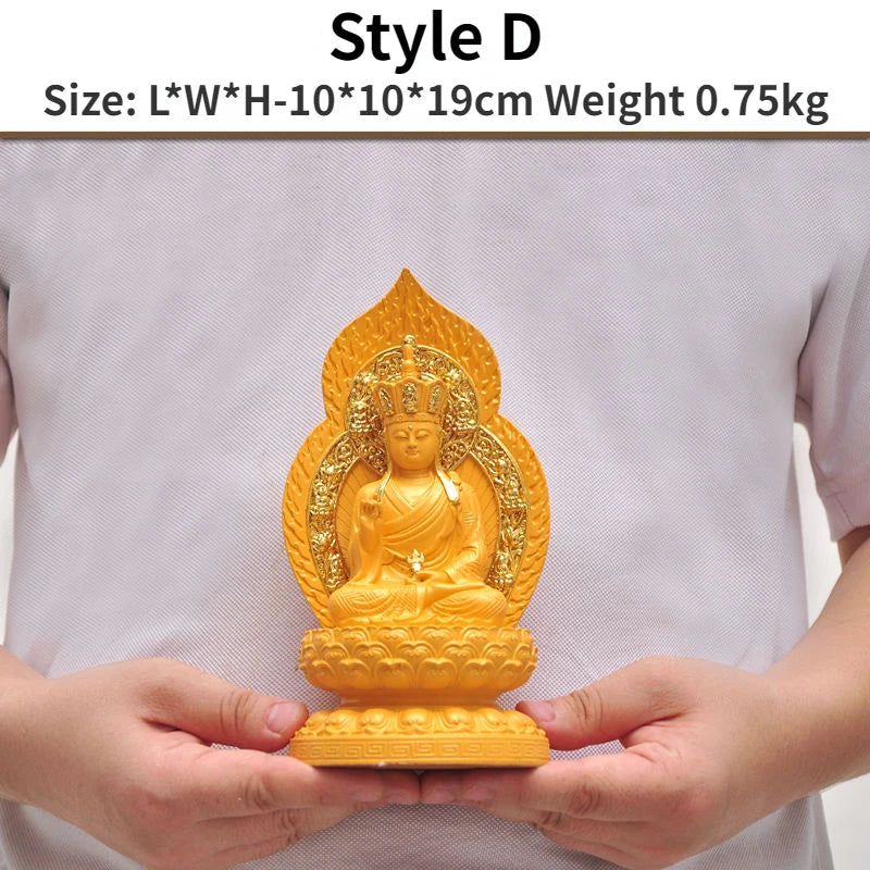 Amitābha The Buddha Bhaisajyaguru Buddha Three Treasures Buddha Land Tibetan King Guanyin Bodhisattva Buddha Statue Decoration