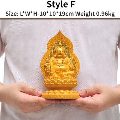 Amitābha The Buddha Bhaisajyaguru Buddha Three Treasures Buddha Land Tibetan King Guanyin Bodhisattva Buddha Statue Decoration