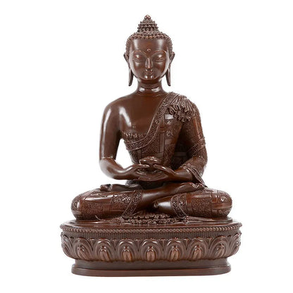 Amitabha Buddha's Household Worships Tibetan Bronze Archaize Carved Tantric Buddha Statue Sanbao Buddha