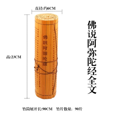 Ancient Chinese Cultural Classical Scroll Slip Bamboo Wooden Slips Home Decor Guiguzi Dao De Jing  Sun Zi Bing Fa Full Set