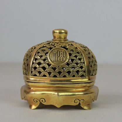 Ancient Chinese bronze carving incense burner