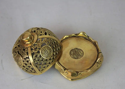 Ancient Chinese bronze carving incense burner