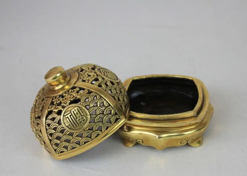 Ancient Chinese bronze carving incense burner