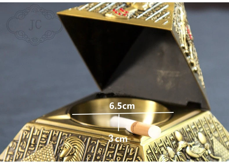 Ancient Egyptian Pyramids Ashtray Room Decor Creative Handicraft Art Ornament Home Decoration Accessories Men'S Gift Sculptures