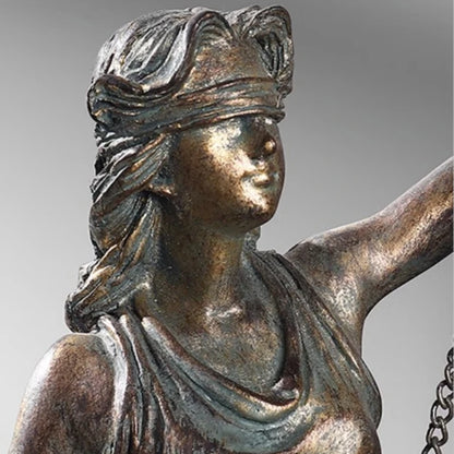 Ancient Greek Goddess Fairness Justice Law Balance Angel Figure Statue Handicraft, Home Living Room Desktop Office Decoration