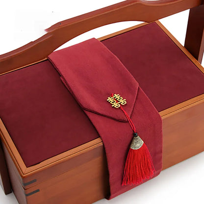 Ancient Style Bamboo Food Container Moon Cake Gift Box Basket Tea Set Storage Box Wedding Newlywed Souvenir Gift Box