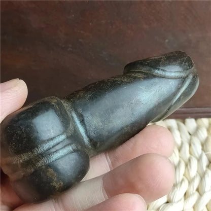 Ancient art meteorite Hongshan Culture simple and easy modeling appreciation sex energy luck statue