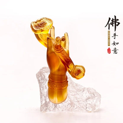 Ancient method Coloured glaze bergamot As one wishes ornament Home Decoration Zen retro artwork