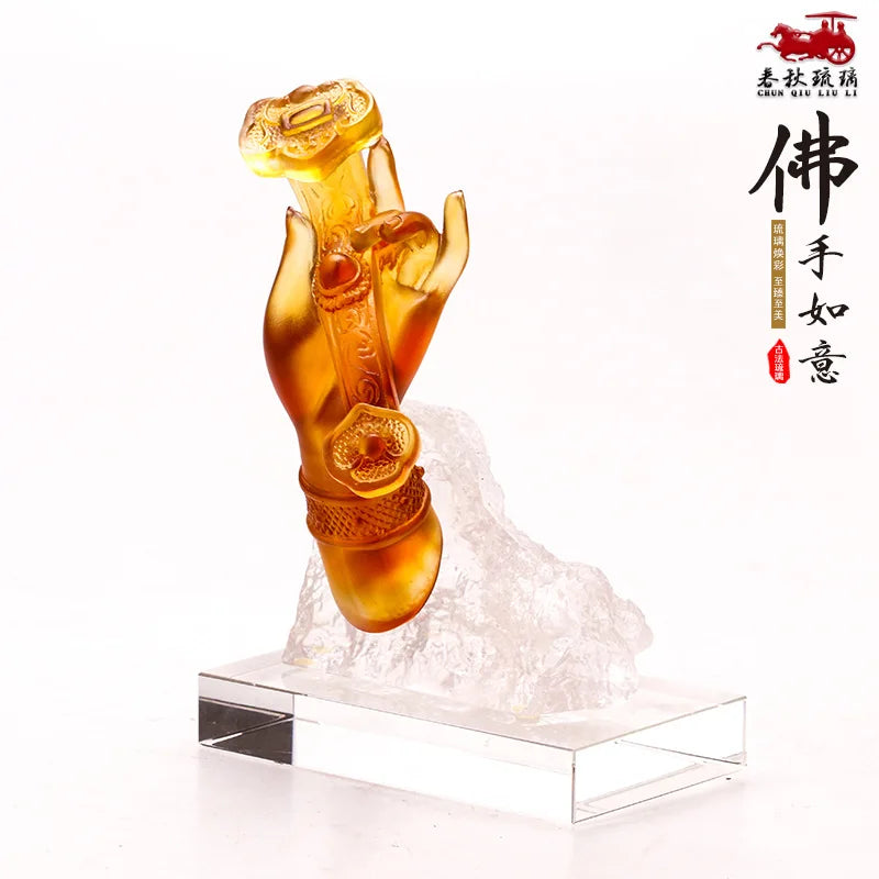 Ancient method Coloured glaze bergamot As one wishes ornament Home Decoration Zen retro artwork
