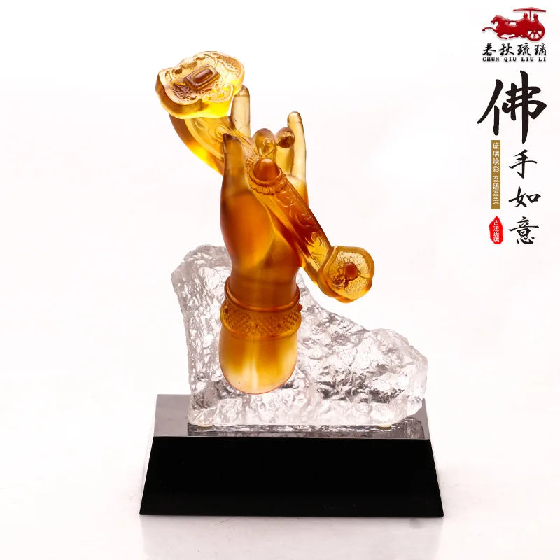 Ancient method Coloured glaze bergamot As one wishes ornament Home Decoration Zen retro artwork