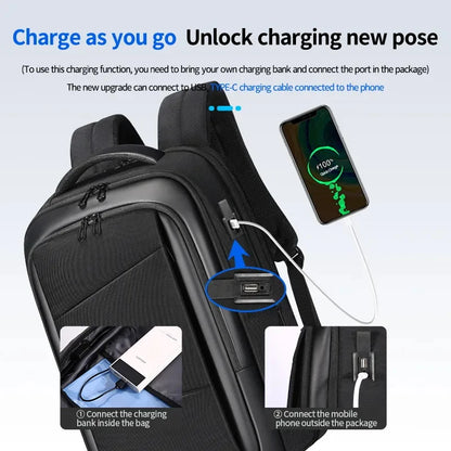 Andralyn New Multifunction Backpack Men's Business Backpack High Quality Classic Travel Male Backpacks Fit 17.3 Inch Laptop