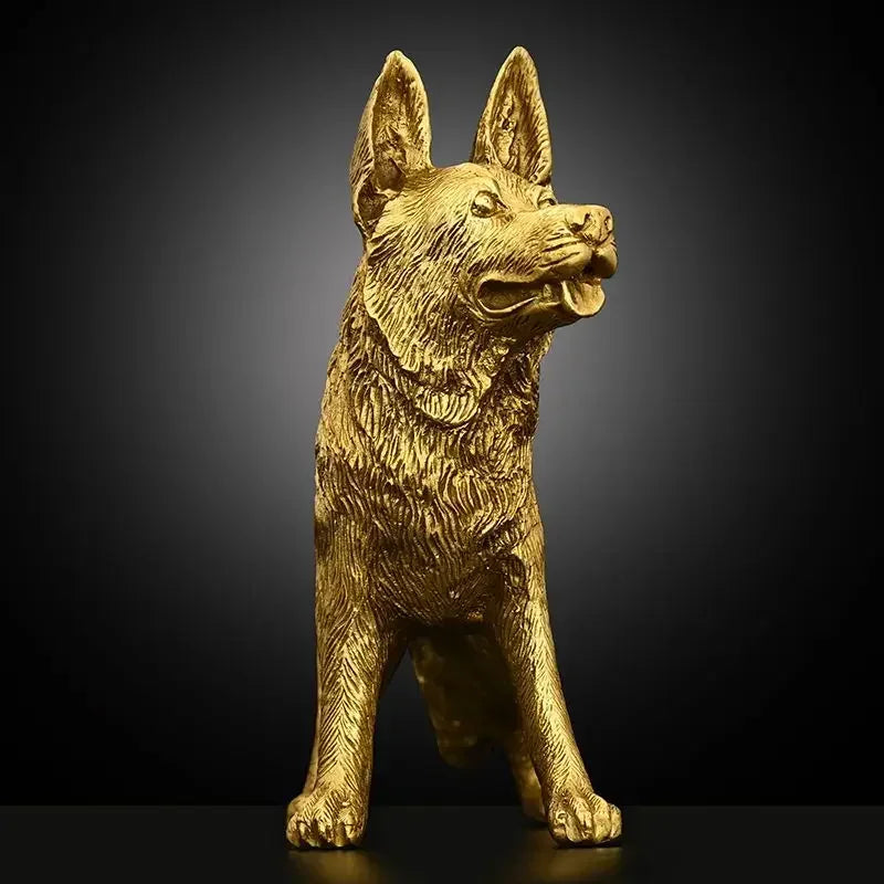 Animal Zodiac Dog Copper Ornaments Home Entrance Office Store Decor To Guard The Wealth Figurines Crafts