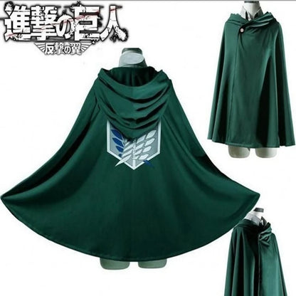 Anime Cloak Shingeki no Kyojin Cosplay Costumes Recon Corps Harness Belt Apron Skirt Scouting Legion Cape