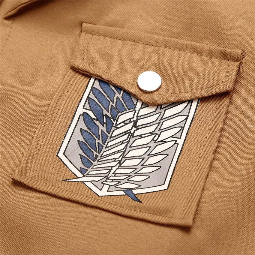 Anime Jacket Coat Shingeki no Kyojin Clothes Legion Eren Mikasa Cosplay Costumes