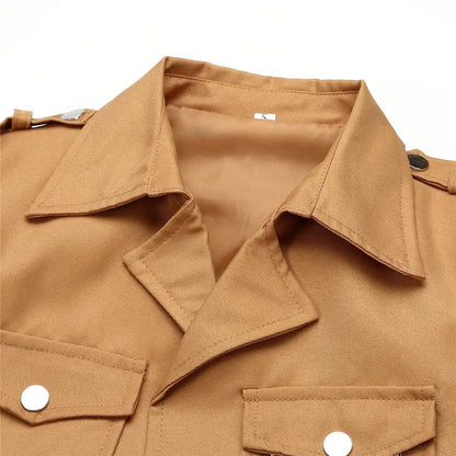 Anime Jacket Coat Shingeki no Kyojin Clothes Legion Eren Mikasa Cosplay Costumes