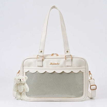 Anime Japan Style Lolita Girl JK Itabag Shoulder Bags Students HandBags Transparent LaptopBags