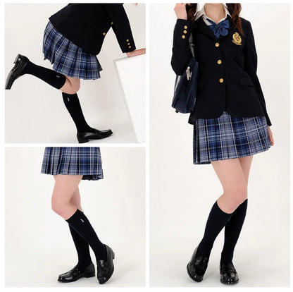 Anime Japan Style Student Lolita Girl JK Shoes Women Block Heels PU Leather Loafers Casual Shoes
