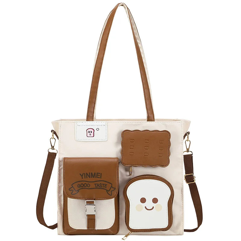 Anime Japan Style Toast Shoulder Bags Girl Lolita JK ItBag Students Bookbags Handbags Tote