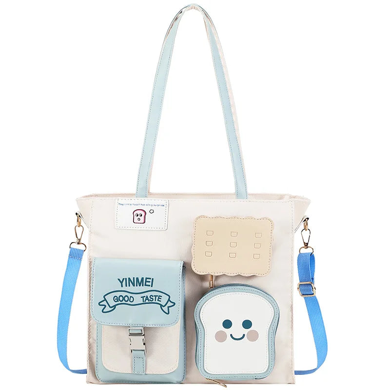 Anime Japan Style Toast Shoulder Bags Girl Lolita JK ItBag Students Bookbags Handbags Tote