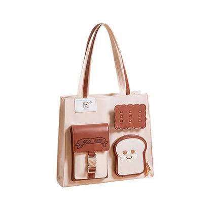 Anime Japan Style Toast Shoulder Bags Girl Lolita JK ItBag Students Bookbags Handbags Tote
