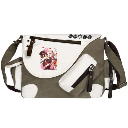 Anime Toilet-Bound Hanako-Kun Prints Men Canvas Travel Shoulder Bag Women Messenger Bags Satchels Cross Body Bag Kids Schoolbag