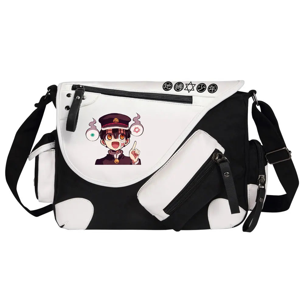 Anime Toilet-Bound Hanako-Kun Prints Men Canvas Travel Shoulder Bag Women Messenger Bags Satchels Cross Body Bag Kids Schoolbag