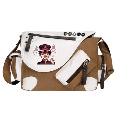 Anime Toilet-Bound Hanako-Kun Prints Men Canvas Travel Shoulder Bag Women Messenger Bags Satchels Cross Body Bag Kids Schoolbag