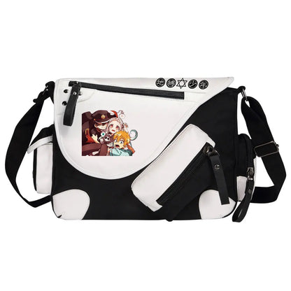 Anime Toilet-Bound Hanako-Kun Prints Men Canvas Travel Shoulder Bag Women Messenger Bags Satchels Cross Body Bag Kids Schoolbag