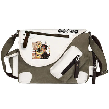 Anime Toilet-Bound Hanako-Kun Prints Men Canvas Travel Shoulder Bag Women Messenger Bags Satchels Cross Body Bag Kids Schoolbag