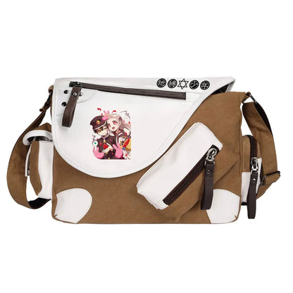 Anime Toilet-Bound Hanako-Kun Prints Men Canvas Travel Shoulder Bag Women Messenger Bags Satchels Cross Body Bag Kids Schoolbag
