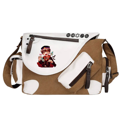 Anime Toilet-Bound Hanako-Kun Prints Men Canvas Travel Shoulder Bag Women Messenger Bags Satchels Cross Body Bag Kids Schoolbag