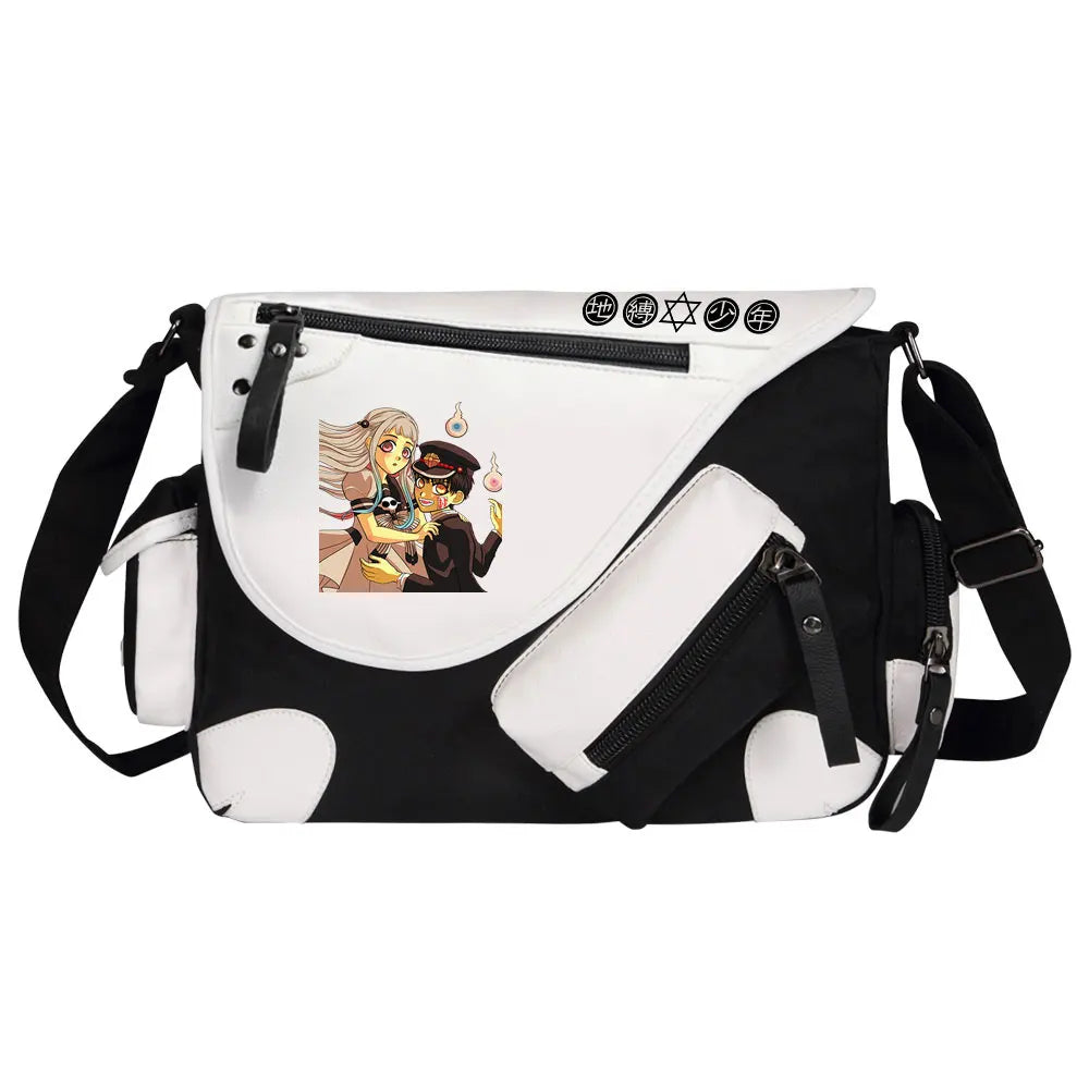Anime Toilet-Bound Hanako-Kun Prints Men Canvas Travel Shoulder Bag Women Messenger Bags Satchels Cross Body Bag Kids Schoolbag