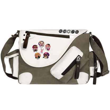 Anime Toilet-Bound Hanako-Kun Prints Men Canvas Travel Shoulder Bag Women Messenger Bags Satchels Cross Body Bag Kids Schoolbag