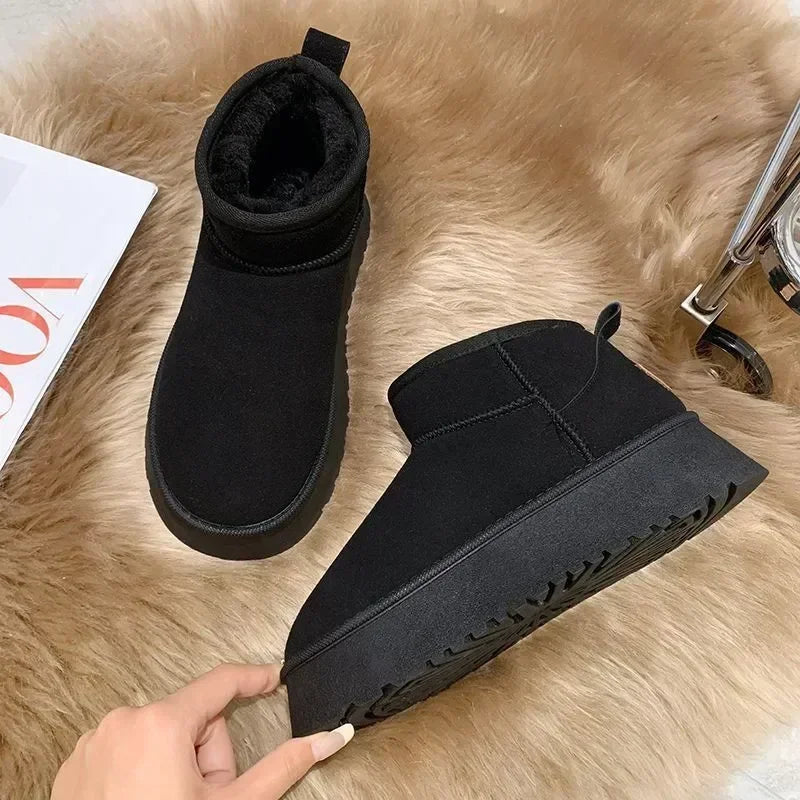 Ankle Boots Platform Ultra Men Boot Designer Fur Winter Booties Luxury Warm Mini Australian Leather For Women Boots Real