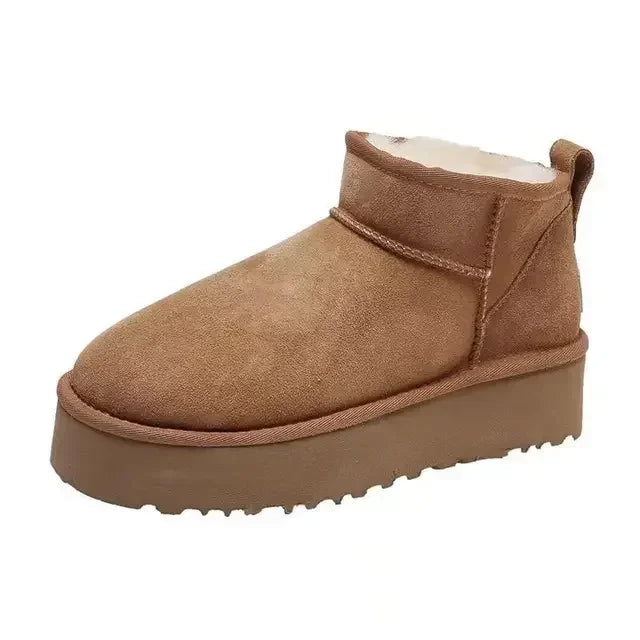Ankle Boots Platform Ultra Men Boot Designer Fur Winter Booties Luxury Warm Mini Australian Leather For Women Boots Real
