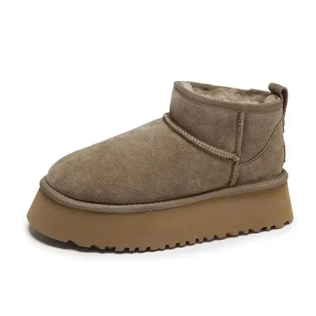 Ankle Boots Platform Ultra Men Boot Designer Fur Winter Booties Luxury Warm Mini Australian Leather For Women Boots Real