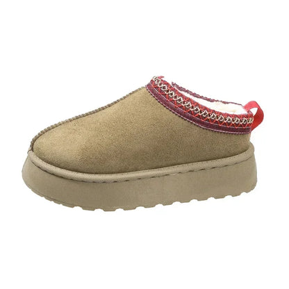 Ankle Flats Platform Women Snow Boots Suede Plush Warm Casual Shoes 2023 Winter New Thick Goth Fashion Shoes Chelsea Women Boots
