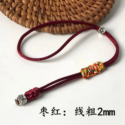 Anti Drop Rope Tied Tea Pot Lid, Hand Woven Tea Set Accessories, Purple Sand
