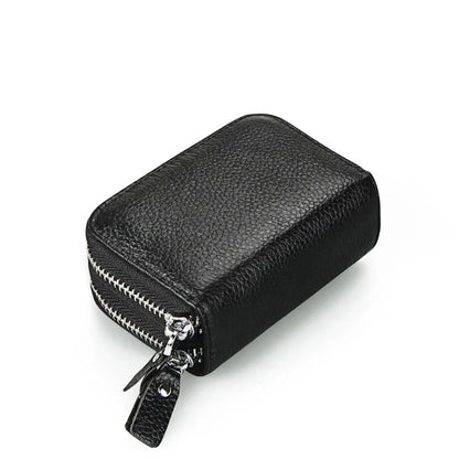 Anti Magnetic RFID Cow Leather Card Bag Multi-function Coin Wallet