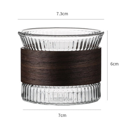 Anti Scalding Heat Insulation Glass Cup, Single Master Cup, Heat-Resistant Small Tea Cup, Thickened Kungfu Tea Cup, Drinking Cup