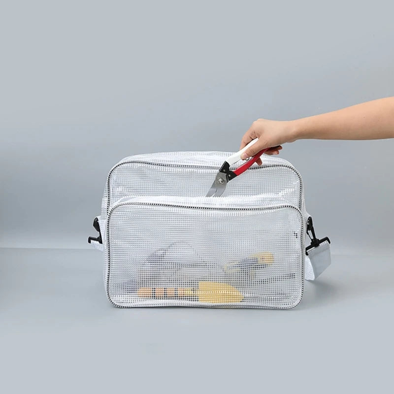 Anti Static Cleanroom Engineer Bag for Men Large Capacity Clear PVC Bags
