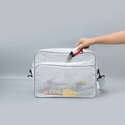 Anti Static Cleanroom Engineer Bag for Men Large Capacity Clear PVC Bags