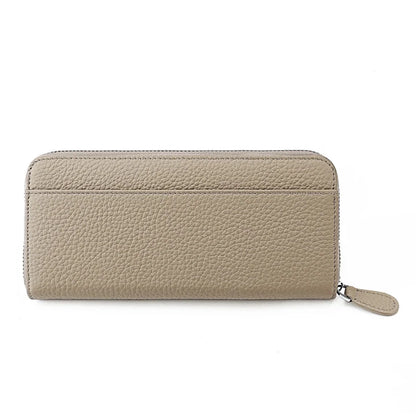 Anti Theft Brush Genuine Leather Ladies Long Purse Card RFID Hand Bag Zipper Wallet