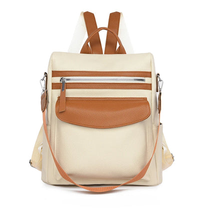 Anti Theft Travel Backpack Large Capacity School Bags For Teenage Girls Mochila 2024 New High Quality PU Leather Women Backpack
