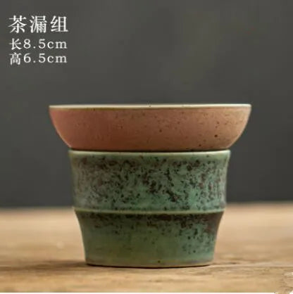 Anti-scald Large Ceramic Retro Tea Cover Bowl with Lid, Sancai Gaiwan Single Tea Bowl, Hand Painted Shining Crane Cover Bowl