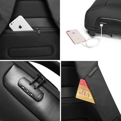 Anti-theft Backpack Men Design Luxury Waterproof School 15.6 Laptop Backpacks USB Charging Travel Bag Male Business Backpack