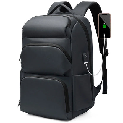 Anti-theft Casual Men's Backpack USB Oxford Cloth Material Multifunctional Large-capacity outdoor Travel Computer Student Bag