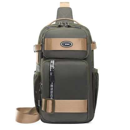 Anti-theft Men Sling Chest Crossbody Bag Carry on Weekender Fanny Pack Waterproof Traveling Running Trekking Shoulder Backpack