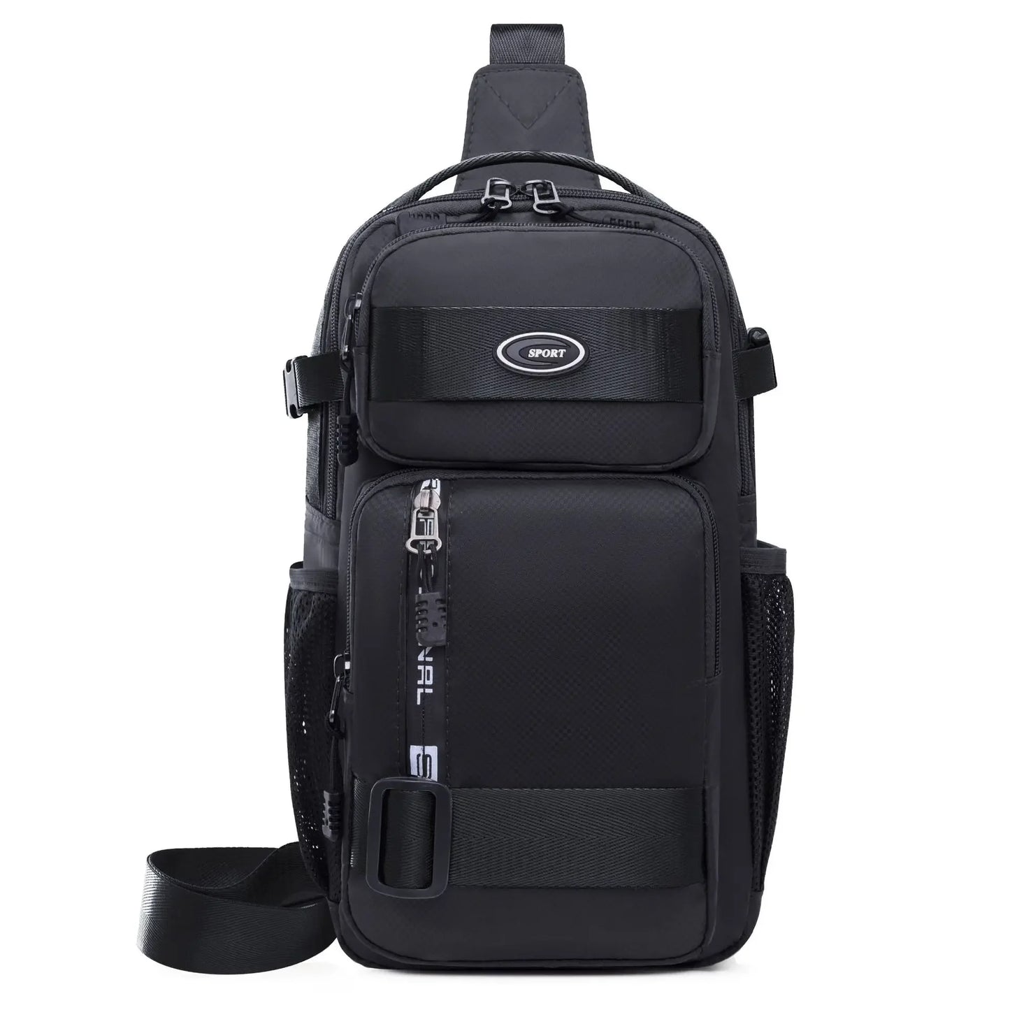 Anti-theft Men Sling Chest Crossbody Bag Carry on Weekender Fanny Pack Waterproof Traveling Running Trekking Shoulder Backpack