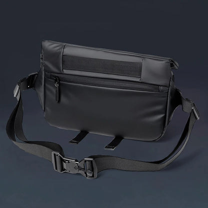 Anti-theft Men's Shoulder Bags Black Fashion Motorcycle Crossbody Bags Waterproof Casual Travel Messenger Bag For 7.9 Inch iPad